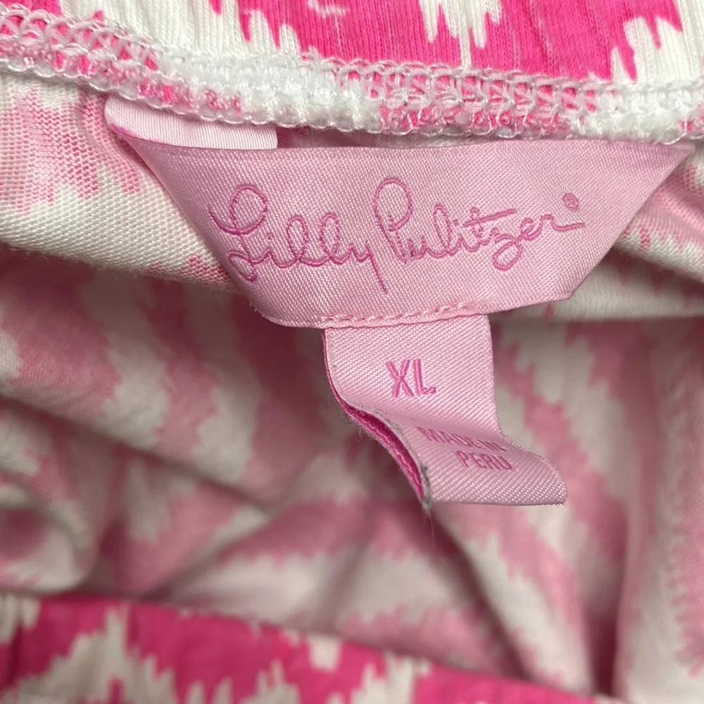 Lilly Pulitzer Pink and White Strapless Summer Dress - Picture 3 of 3